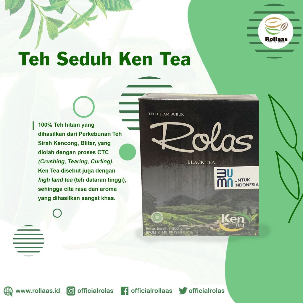 

Ken Tea Rolas 100 gr - Teh Hitam