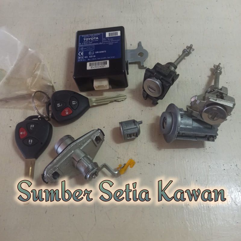 Kunci Kontak Set Kunci Set Toyota Innova Fortuner Old Lama Original