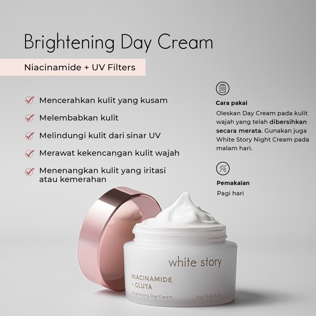 White Story Brightening Paket Wajah &amp; Serum (FREE POUCH)