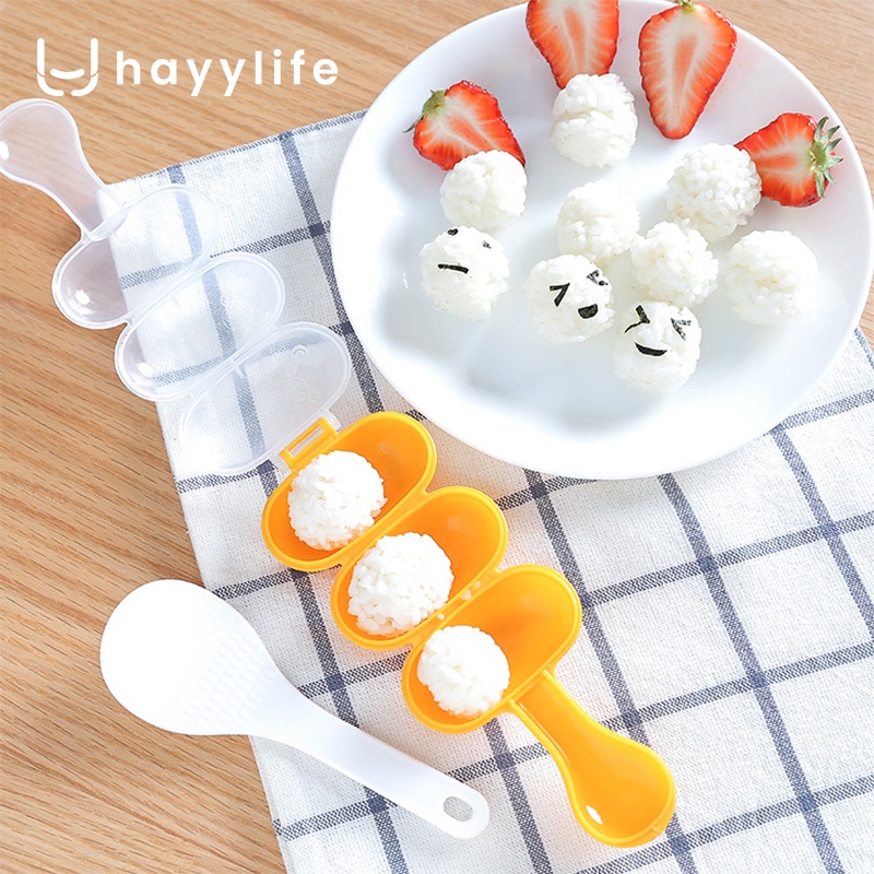 SOOKA Shake Rice Ball Mold - Cetakan Bola Nasi Sushi Free Sendok HL-AAA737
