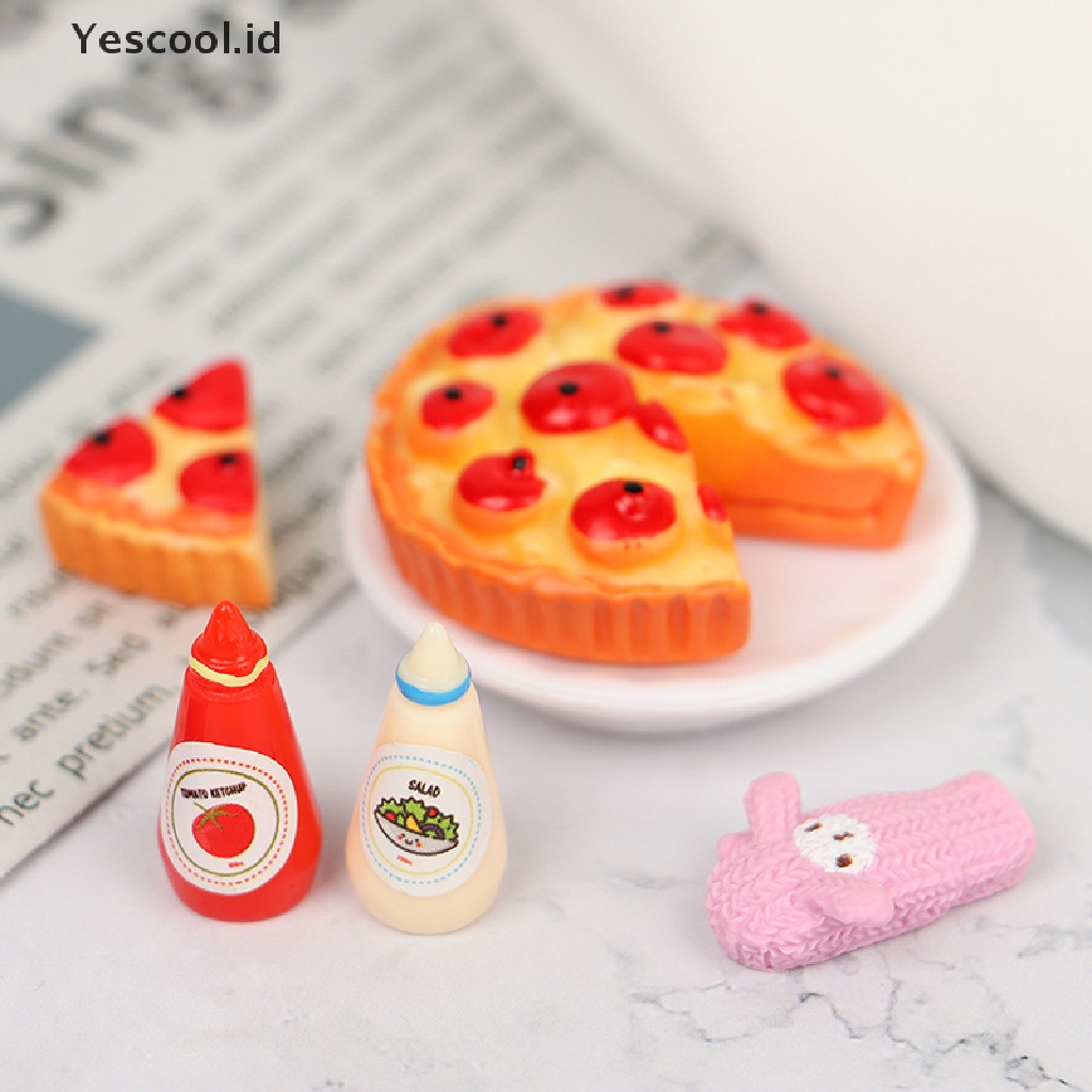 (Yescool) Miniatur Sarung Tangan Oven / Microwave Skala 1: 12 Untuk Rumah Boneka