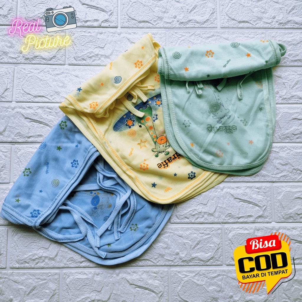 1 Lusin Popok Sambung Handuk Bayi Baru Lahir / 12 PCS Popok Bayi Kain Sablon