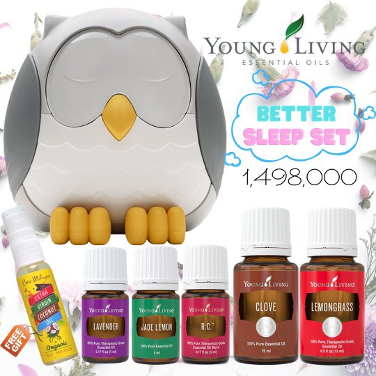 feather owl better sleep YL ESSENTIAL OIL lavender jade lemon rc clove grapefruit