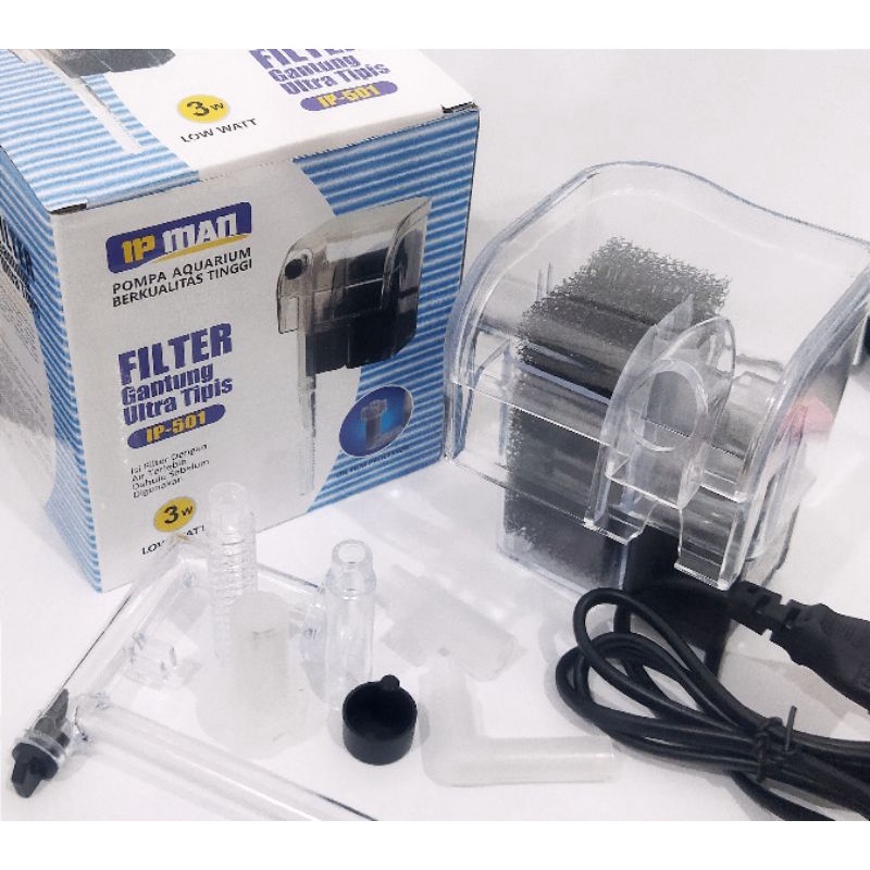 Pompa filter gantung Aquarium Hang on  IP MAN 501