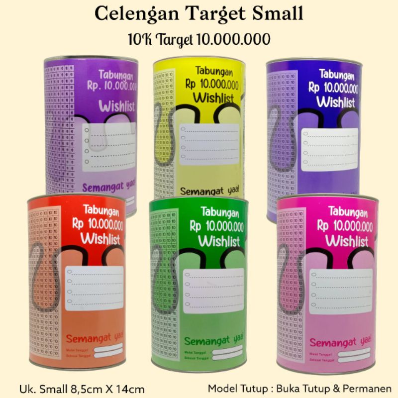 Celengan Target Murah BukaTutup Celengan Target Permanen Celengan Tabungan Target Celengan Anak-1