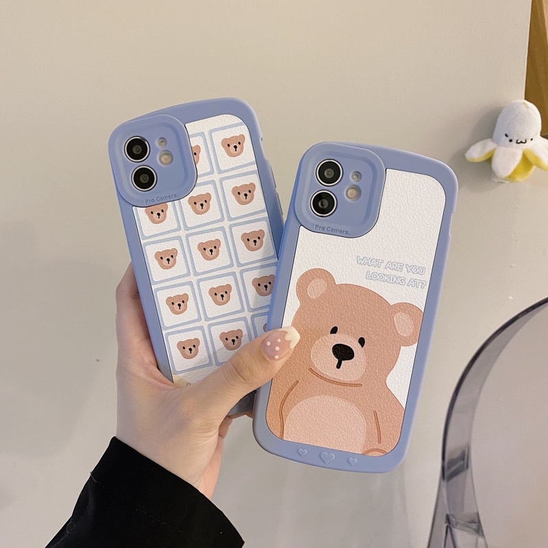 Teddy bear case iphone 7plus 8plus iphone X XS XR XS Max iphone 11 iphone 12 iphone 13 iphone 12 pro