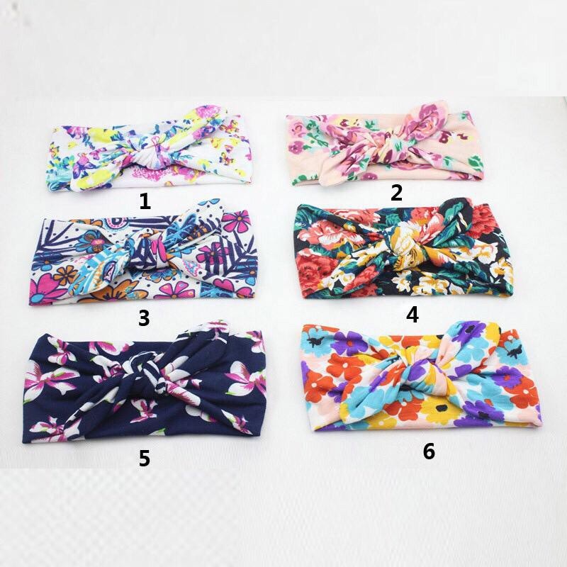 Bandana headband Floral Printed Turban Headwear Headband