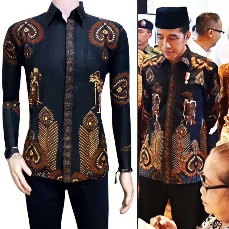 Kemeja batik lengan panjang size m l xl xxl xxxl batik pria slimfit katun premiun halus atasan batik pria modern