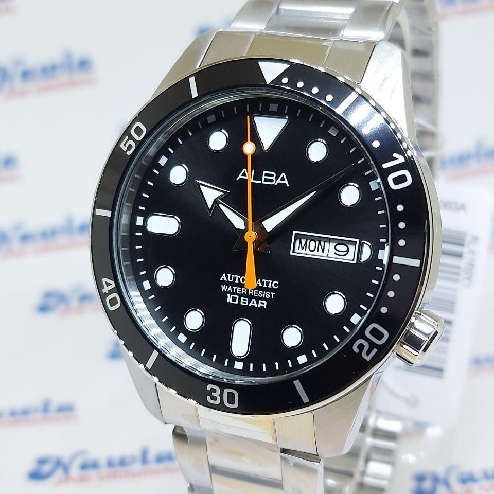 Alba Automatic AL4169X1 Analog Black Dial - Jam Tangan Pria AL4169