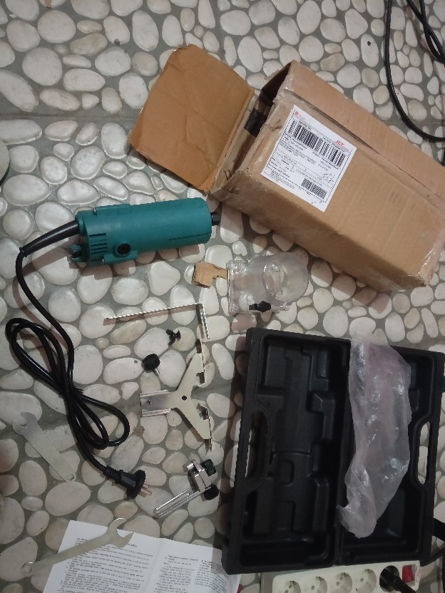 Mailtank Sh134 Wood Trimmer 6mm 1/4 Inchi Mesin Router Profil List Kayu Trimer Ruter Set