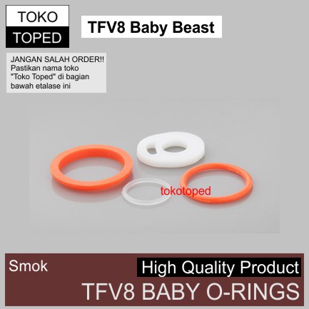 TFV8 BABY BEAST Replacement O-Rings Set | silicon o-ring karet seal