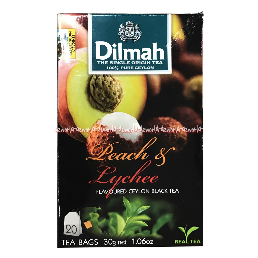 

Dilmah Peach & Lychee Tea Teh Celup 20 Tea Bags Teh Buah Peach Leci