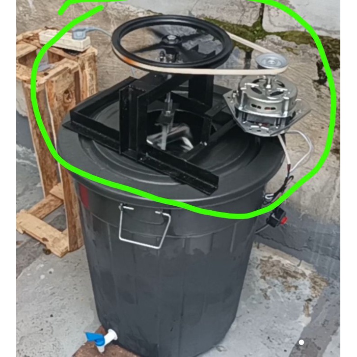 pemutar tabung es puter listrik