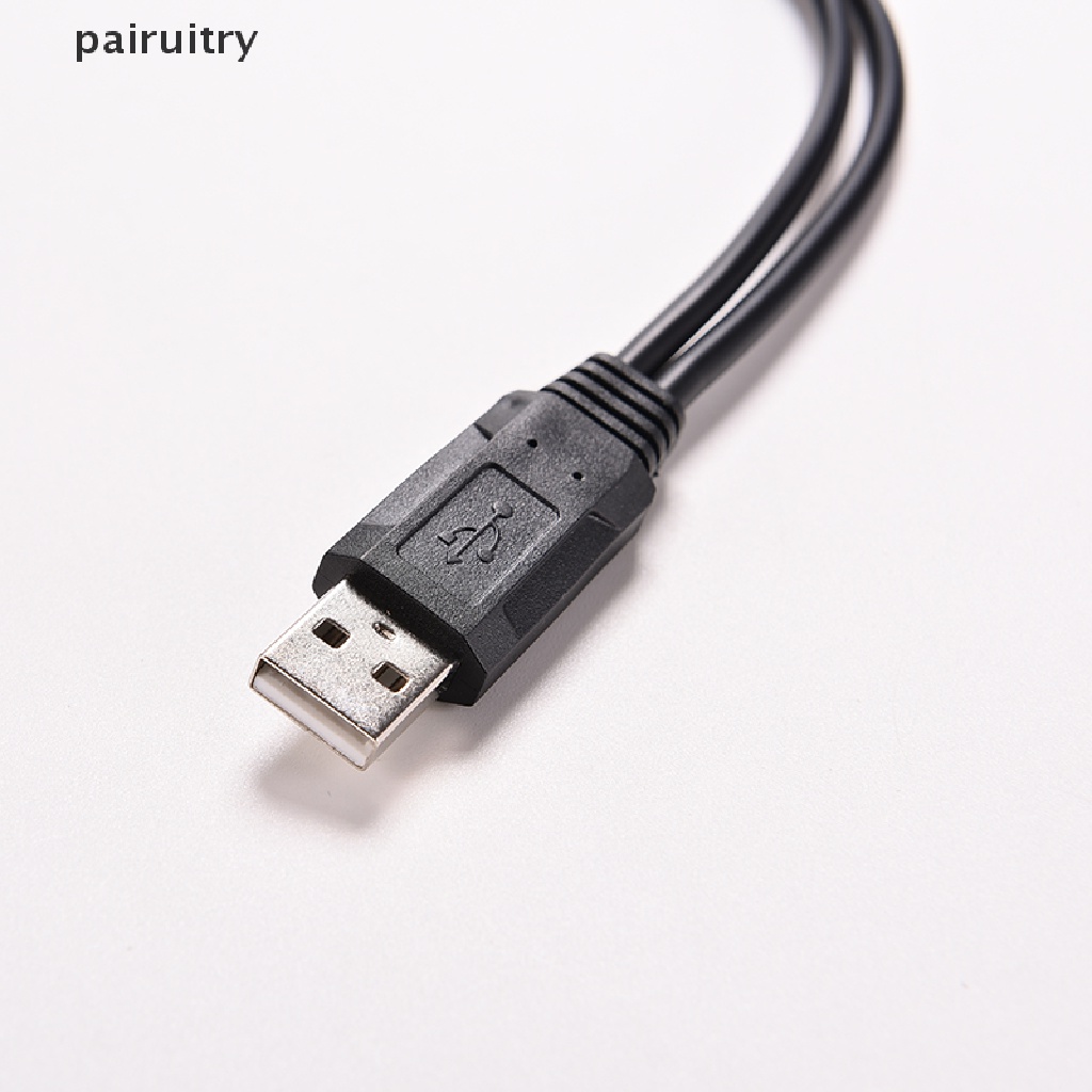 Prt Kabel Adapter Splitter USB 2.0 A Male Ke 2 Dual USB Female Jack Y PRT