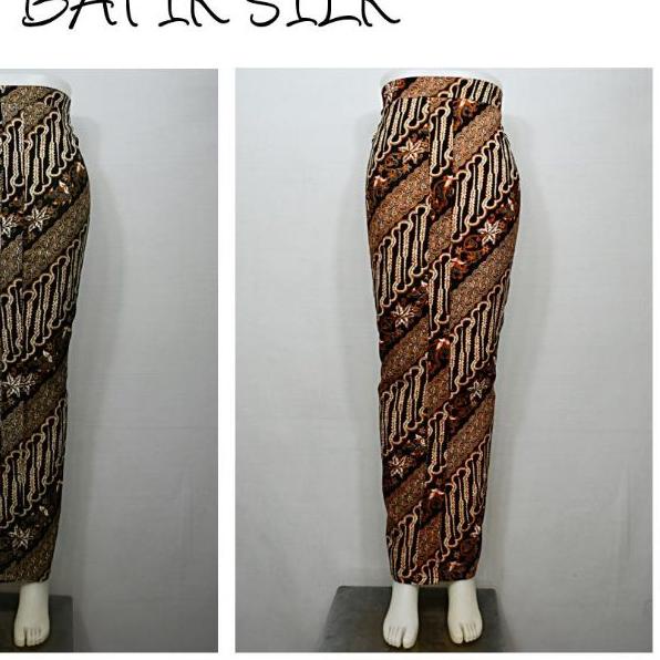 Indah ROK SPAN PANJANG WIRU WIRON Batik Silk All Size Fit XL SR