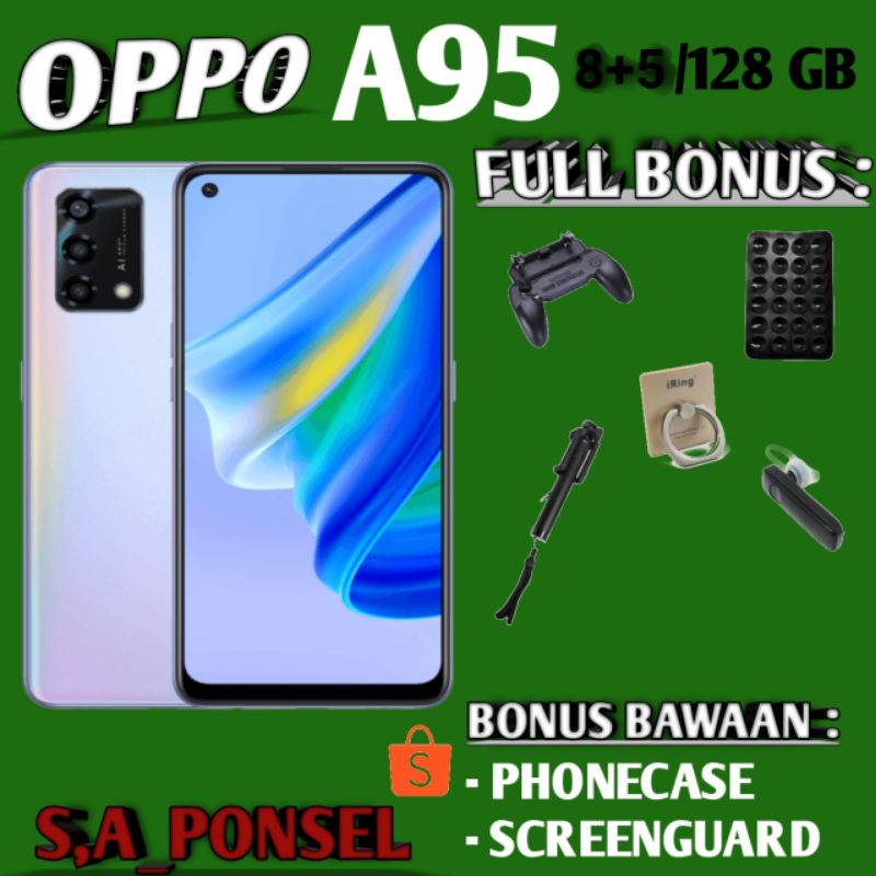 OPPO A95 RAM 8+5/128 GB RAM 13 GB ROM 128 GB GARANSI RESMI OPPO