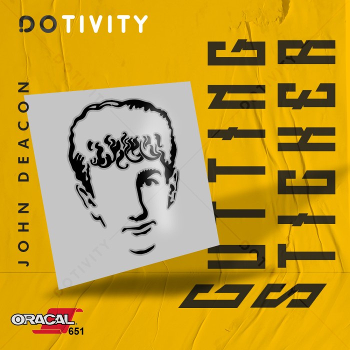 

Cutting Sticker JOHN DEACON - QUEEN