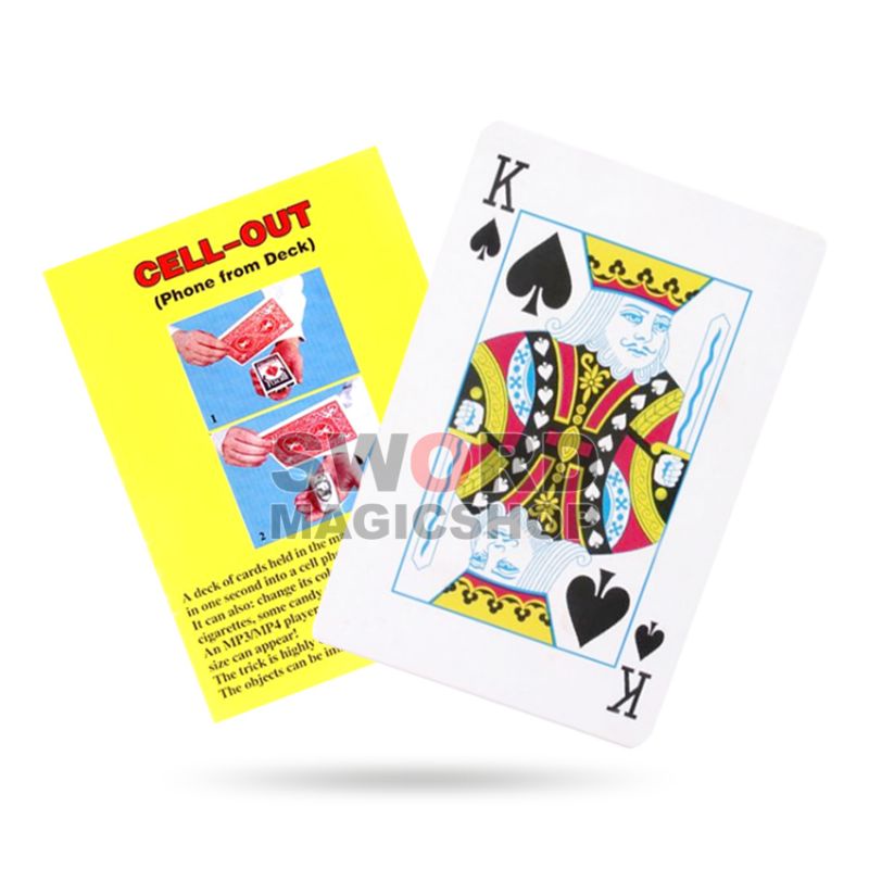 Alat Sulap Cell Out - Sulap Kartu - Toko Sulap - Card Magic - Kartu Jadi Uang -  Sword Magic Shop