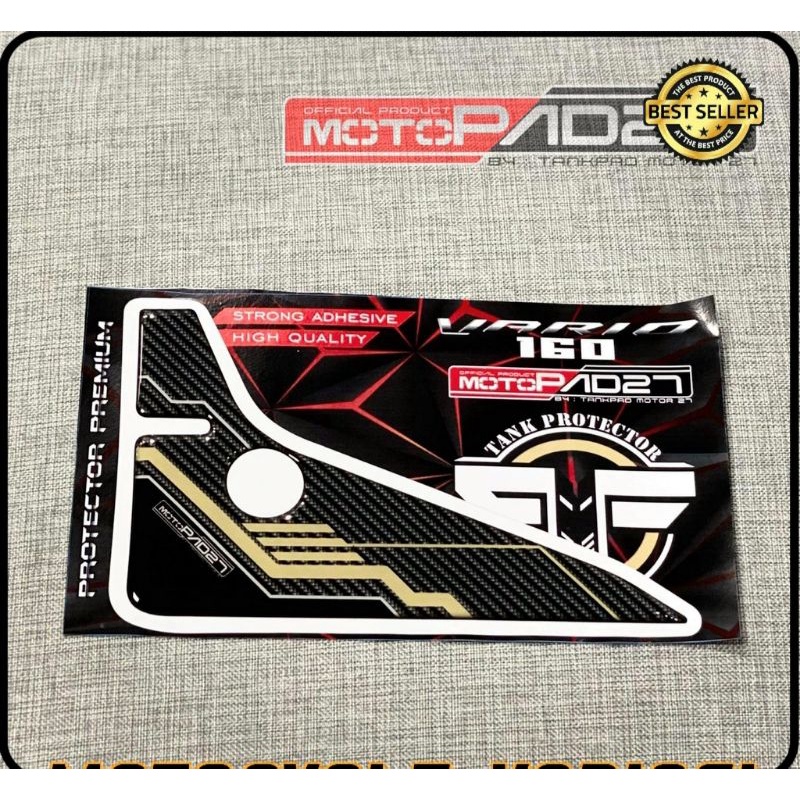 Motopad27 Stiker Vario 160 Resin timbul Cover Knalpot Aksesoris Honda New VARIO 160 2022