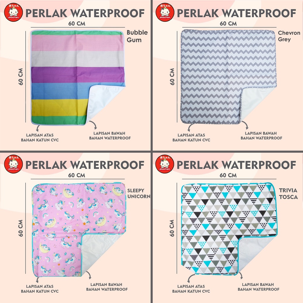 Perlak Ompol Waterproof Motif Bayi Alas pl anti rembes ompol wp stroller water proof Changing Clutch