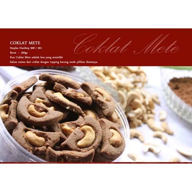 

Kue kering cookies lebaran coklat mete 300gram