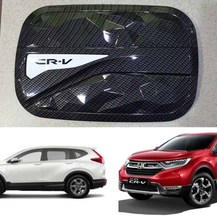 Tank cover TUTUP TANGKI BENSIN VARIASI MOBIL HONDA ALL NEW CRV 2017 MOTIF CARBON