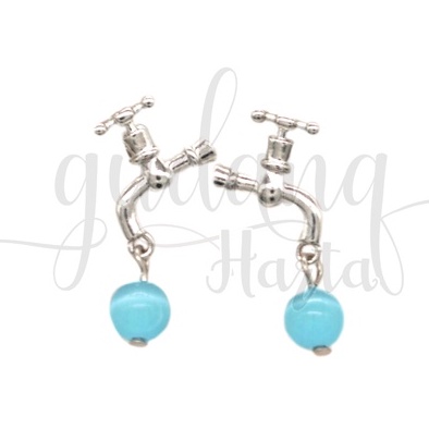 Anting Stud Tap Water Earrings Motif Kran Air Unik Simple GH 203455