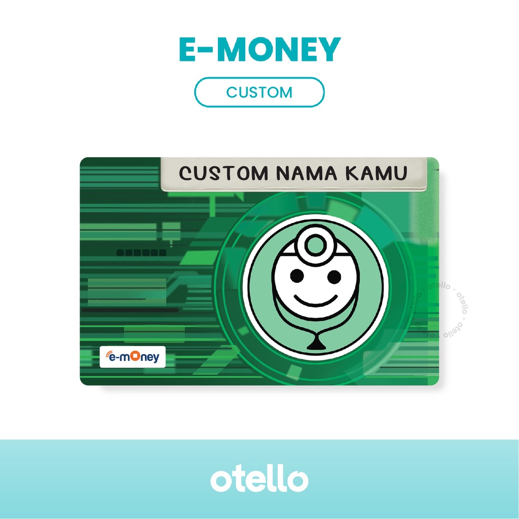 Kartu E-Money Baymax Chip eMoney Card eToll Mandiri Kartun Karakter Lucu Unik Custom