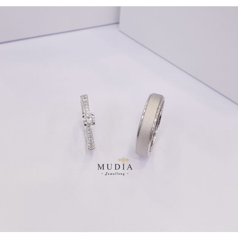 CINCIN NIKAH EMAS PALADIUM,CINCIN KAWIN TUNANGAN NIKAH COUPLE