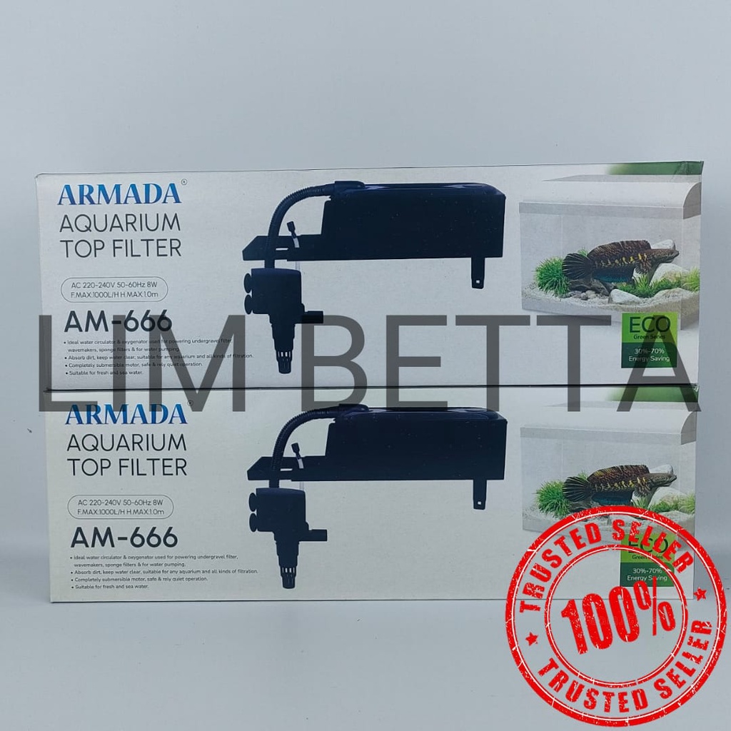 TOP FILTER ARMADA AM-666 / TOP FILTER AQUARIUM 3 IN 1 ARMADA