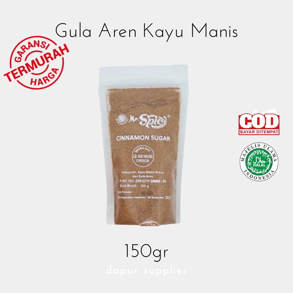 Gula Aren Kayu Manis / Cinnamon Sugar – Mr Spicy 150g