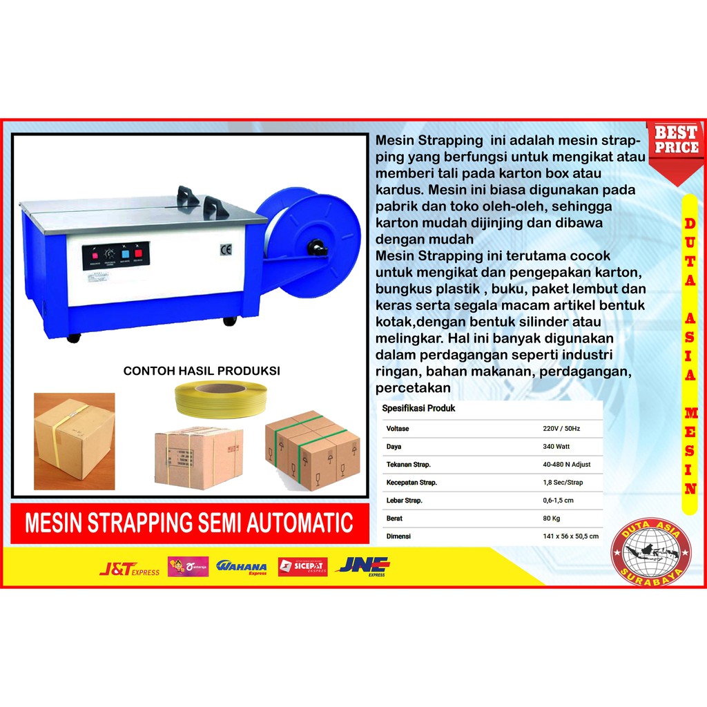 

MESIN TARAPPING BAN/ MESIN PENGIKAT KARDUS