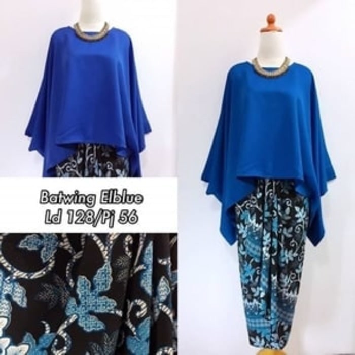 Setelan Kebaya Modern Batwing / Kebaya Kalong Tosca Dan Warna Lain Nya