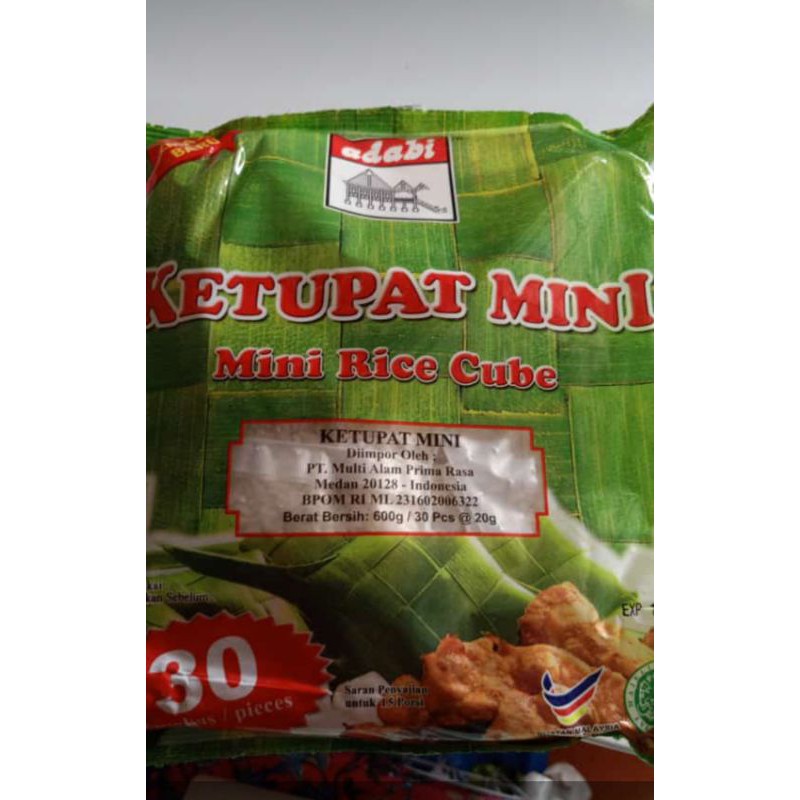 

Ketupat Mini Adabi isi 30pcs