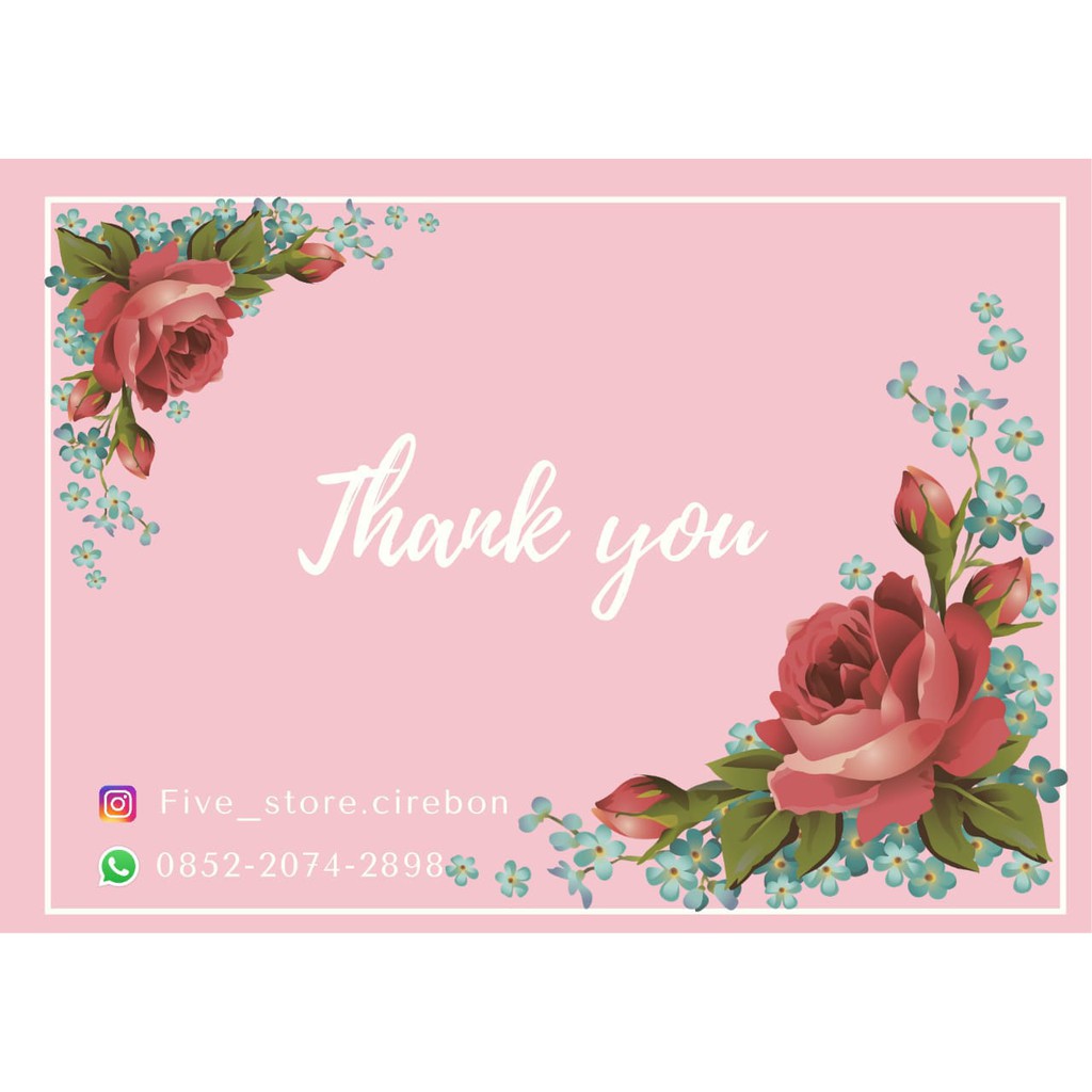

thanks card
