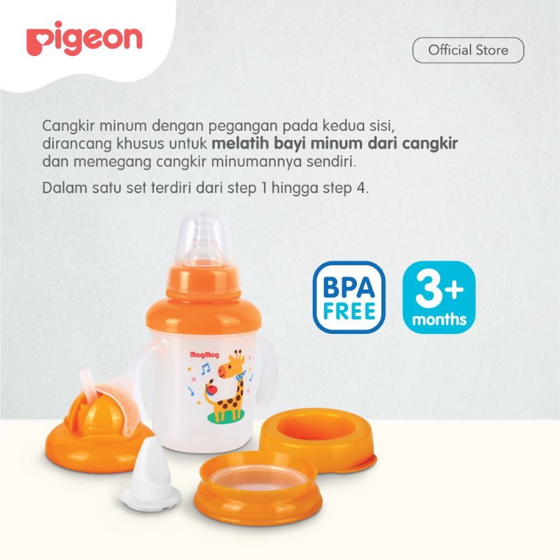 Pigeon Mag Mag all in one set (step 1-4)/ Botol minum anak