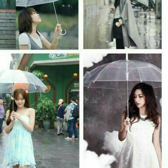 ℗ Payung Transparan Bening Umbrella Transparant ❆