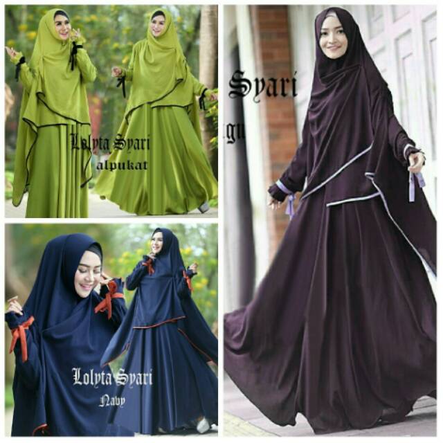 Lolita syari / gamis syari baju gamis baju syari murah