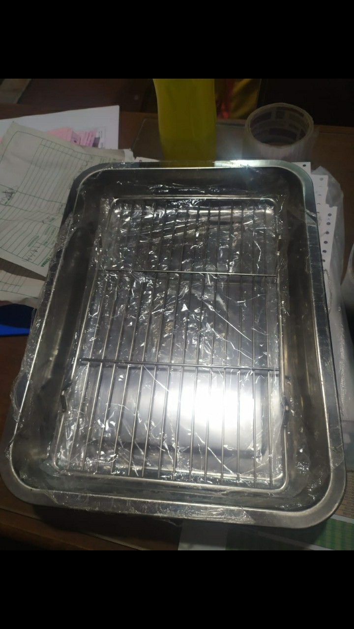 Nampan Tatakan Kue Dan Food Cooling Rack Stainless 31cmx20cmx1,5cm