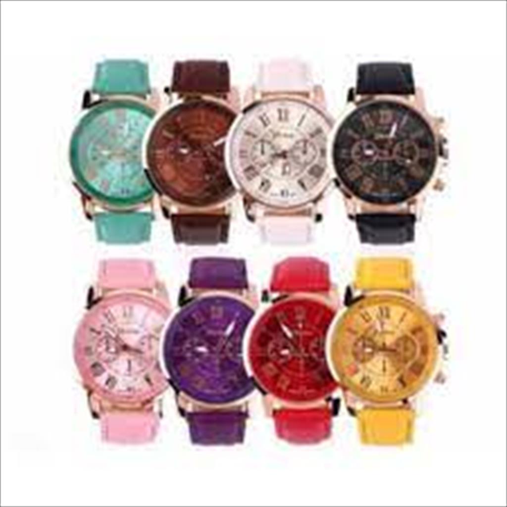 MJS 157 - Jam Tangan Pria Wanita Geneva Leather Quartz