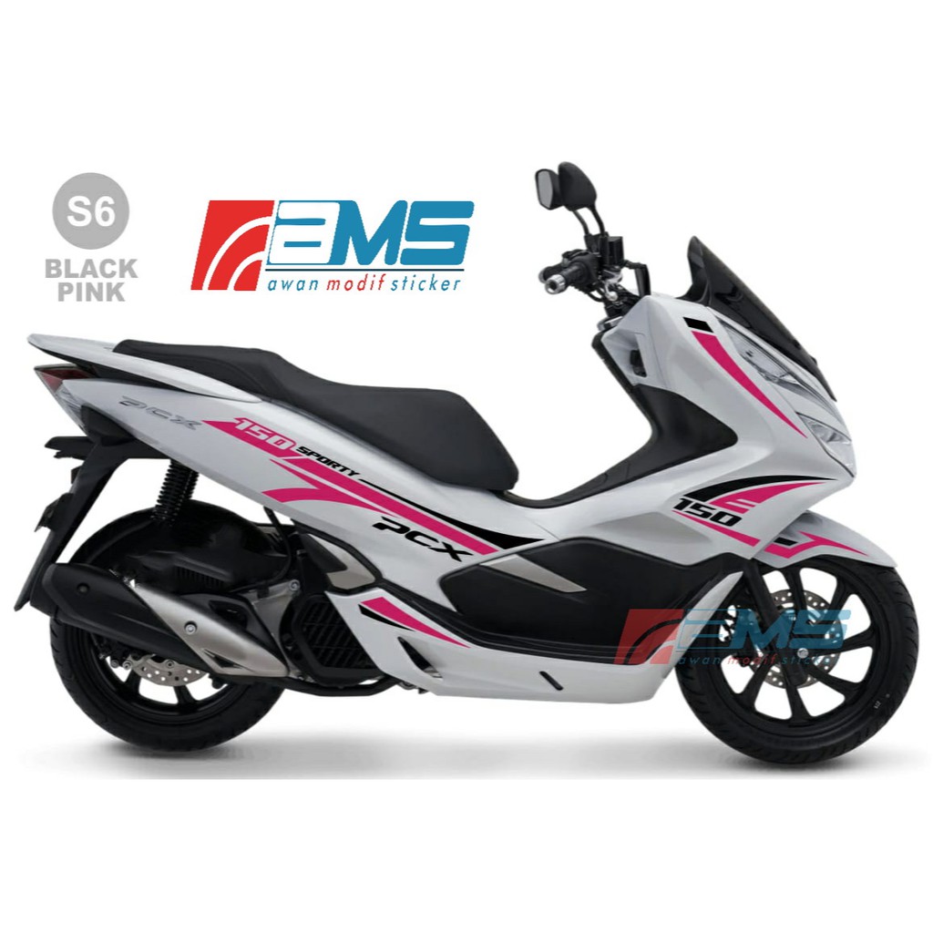 Sticker Pcx Warna Black Pink Kode S Shopee Indonesia