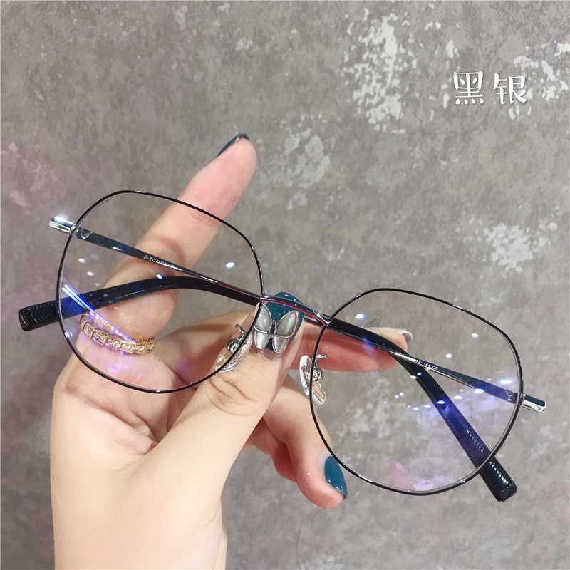 (COD) Kacamata Baca Frame Kacamata Anti Radiasi Metal Retro Unisex Glassess MALLSHOPPING