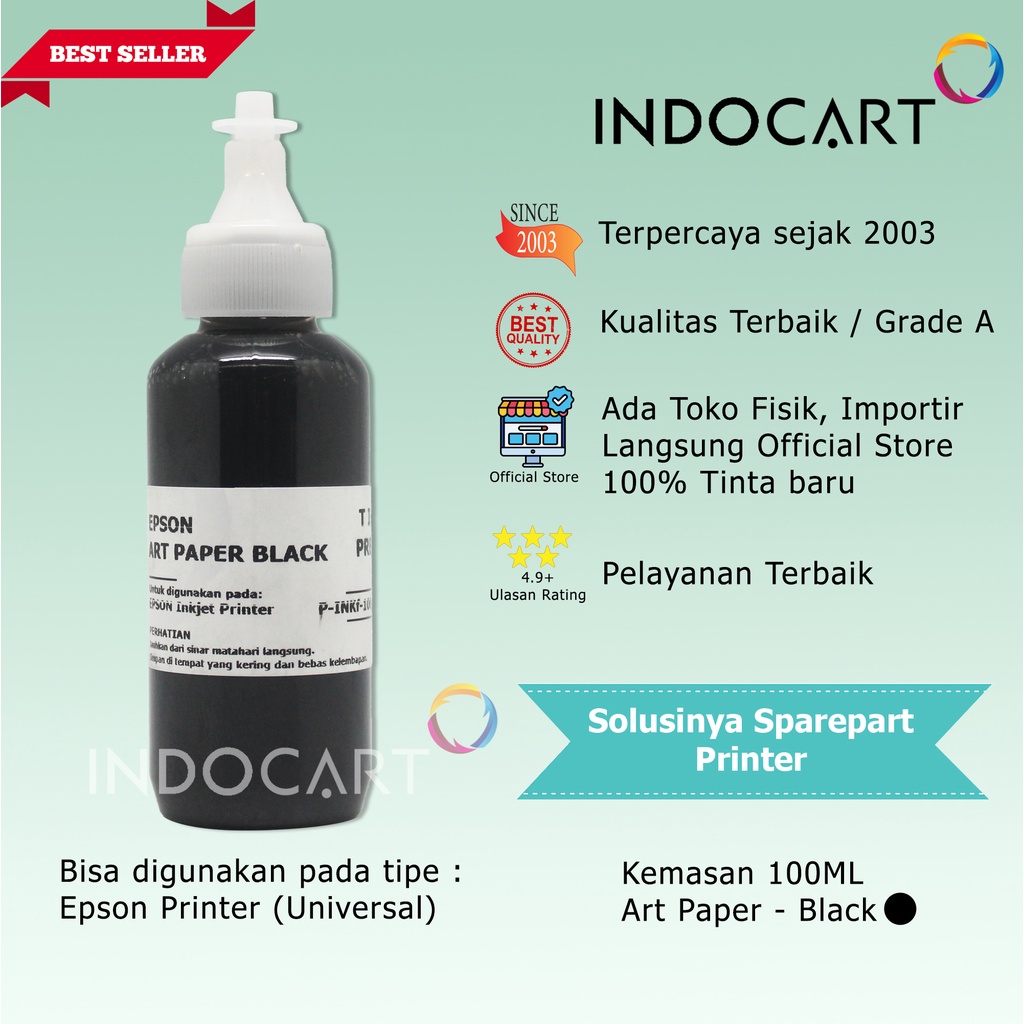 IndoCart Tinta Premium Printer Epson-Art Paper Ink-100ml