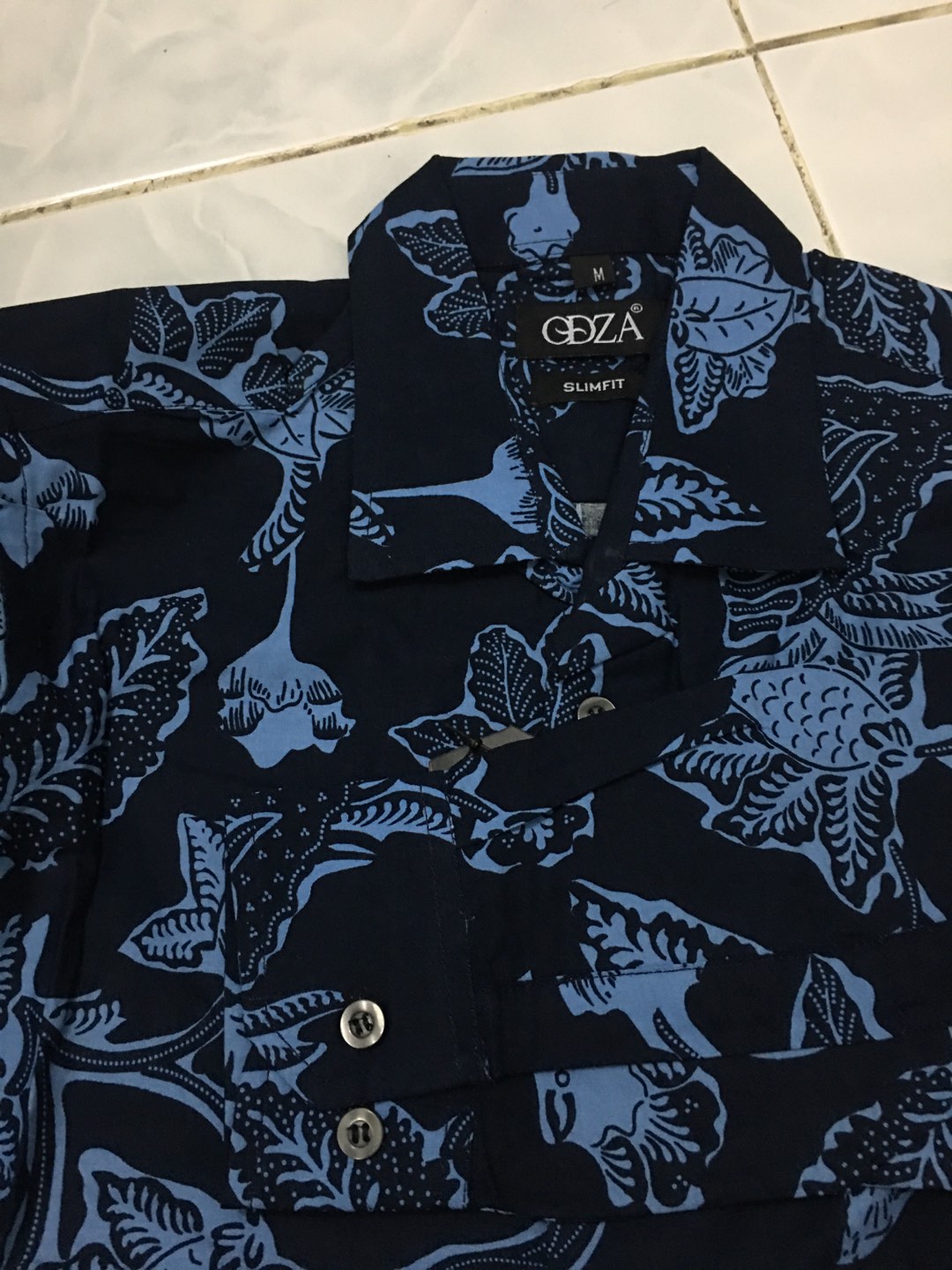 Odza Baju Atasan Batik Solo Slimfit Modern Lengan Panjang