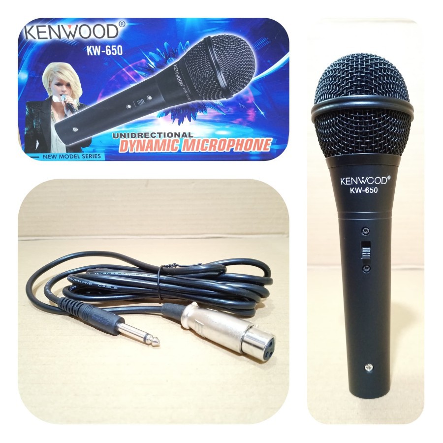 MIC KABEL HANDLE KENWOOD KW 650 DYNAMIC MICROPHONE