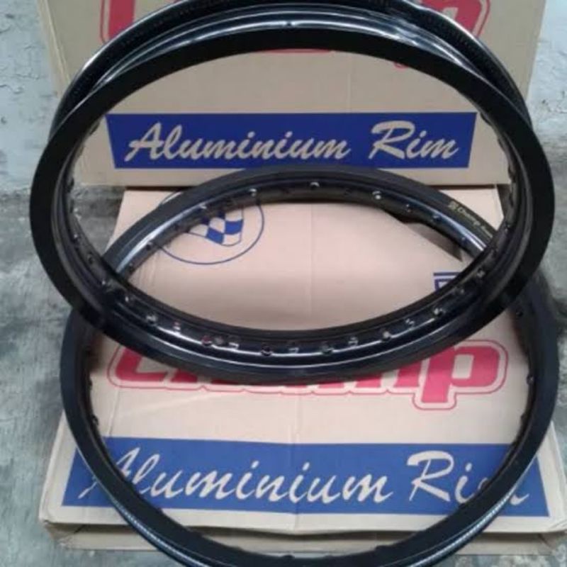 Velg champ 185-17 hitam dave/ silver