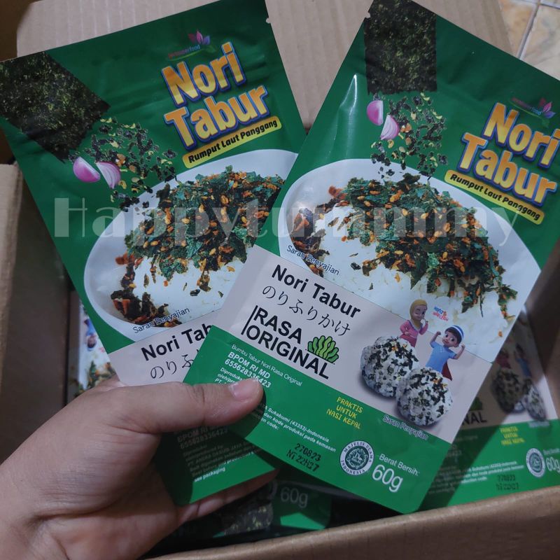 HPT - NoriGo Tabur Rumput Laut Panggang (ROASTED) 60g Halal