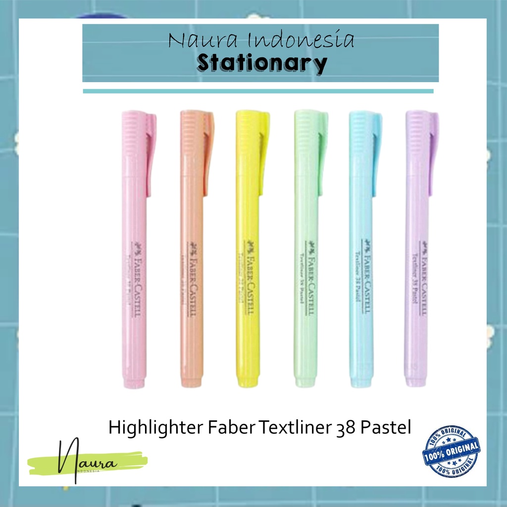

highlighter Faber Textliner 38 Pastel | Stabilo Faber Castel