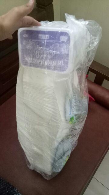 Sendok Makan Panjang Putih Susu - Sendok Plastik Putih Susu 25 Batang