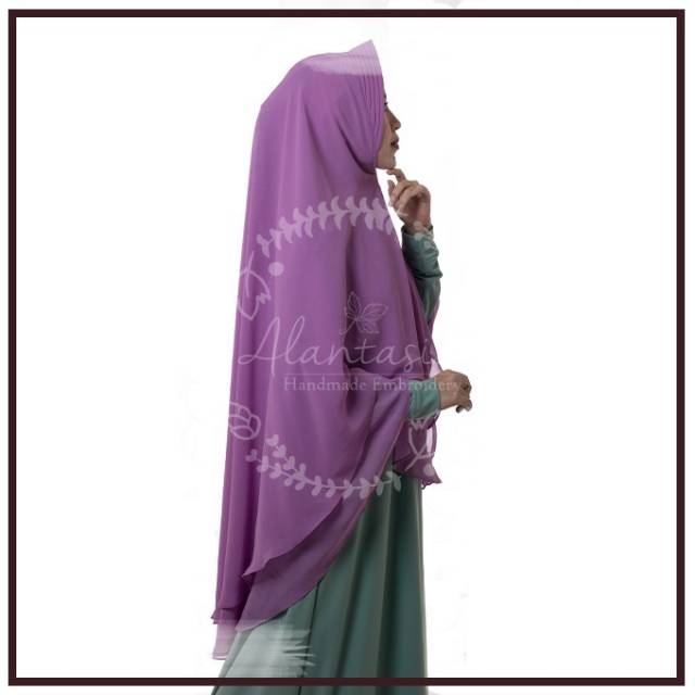 Alantasik - Jilbab / Khimar Jumbo 2 layer ceruty XL R.12